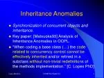 Inheritance Anomalies - slide 1