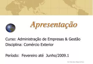 apresenta o