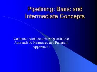 pipelining basic and intermediate concepts