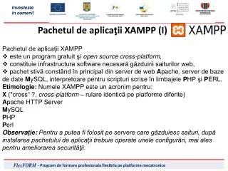 p achet ul de aplica ii xampp i