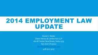 2014 Employment Law update