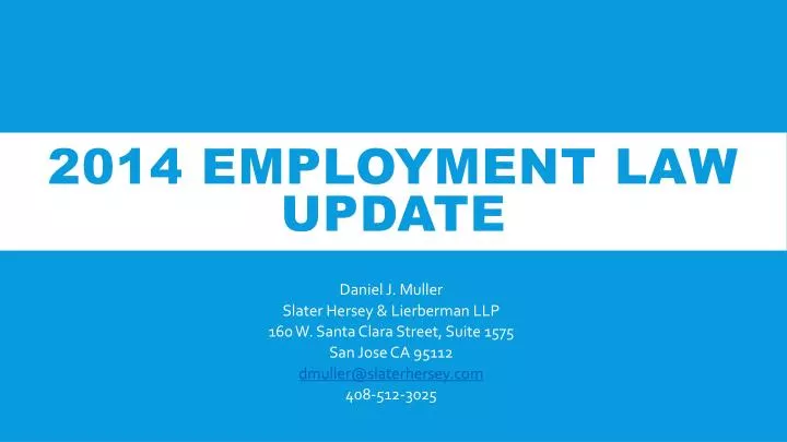 2014 employment law update