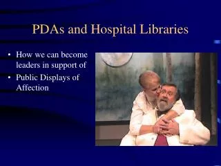 PDAs and Hospital Libraries