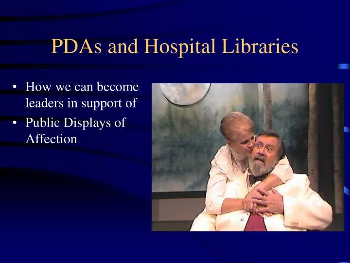 pdas and hospital libraries