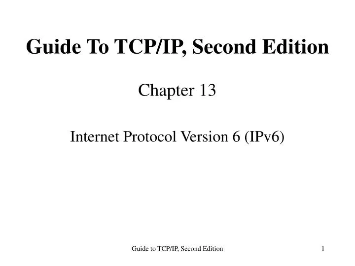 guide to tcp ip second edition