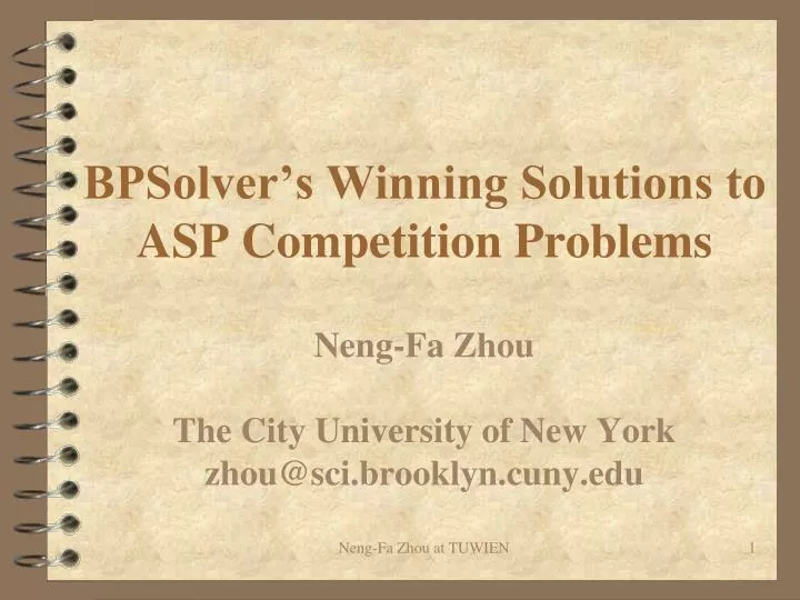 bpsolver s winning solutions to asp competition problems