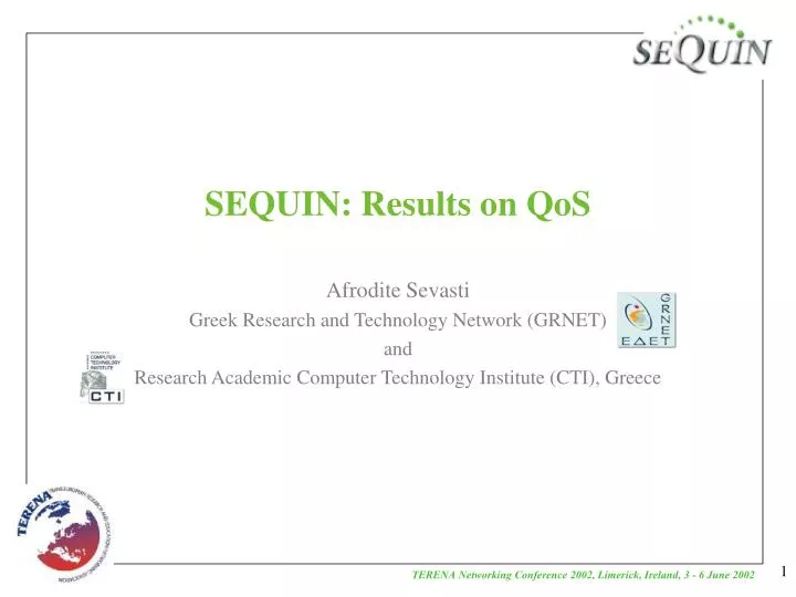 sequin results on qos