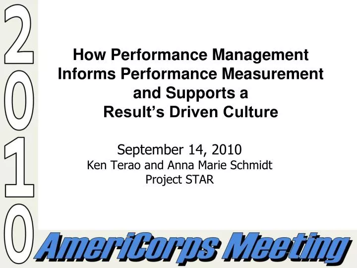 how performance management informs performance measurement and supports a result s driven culture