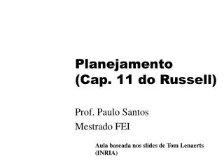 planejamento cap 11 do russell