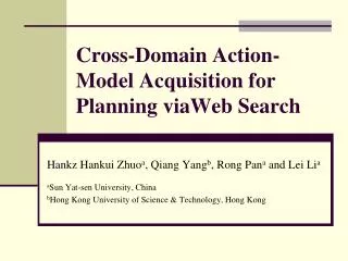 Cross-Domain Action-Model Acquisition for Planning viaWeb Search