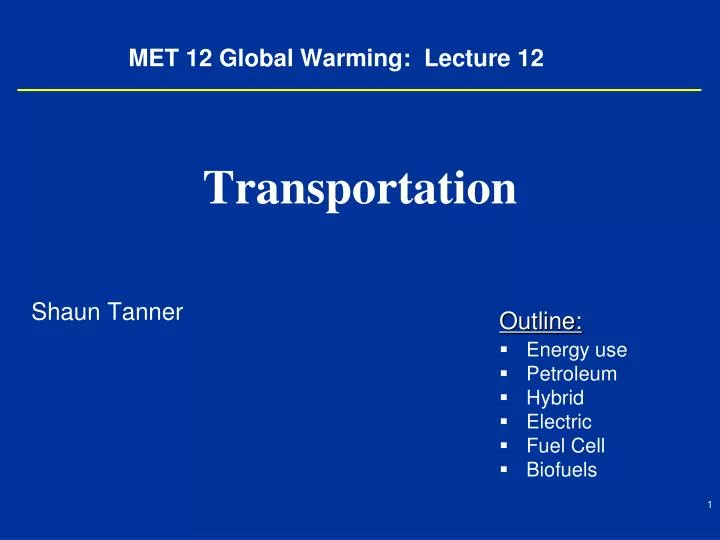 met 12 global warming lecture 12