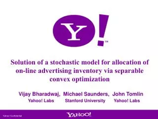 Yahoo! Confidential