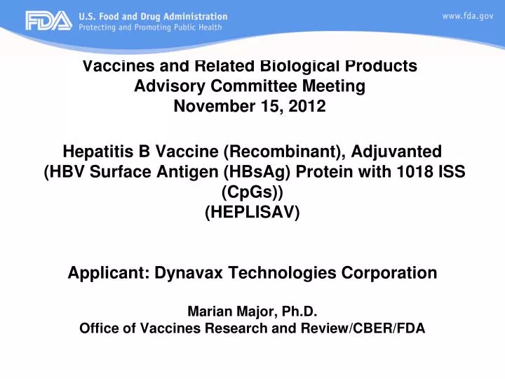 vaccines and related biological products advisory committee meeting november 15 2012
