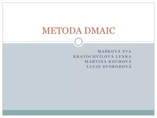 metoda dmaic