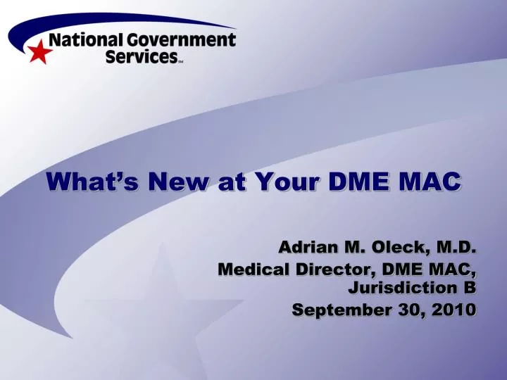 what s new at your dme mac