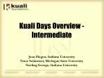 Kuali Days Overview - Intermediate - slide 1