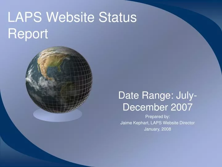 laps website status report