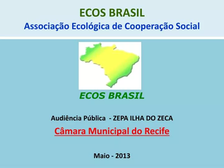 ecos brasil associa o ecol gica de coopera o social