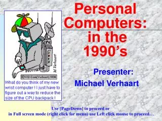 Personal Computers: in the 1990’s