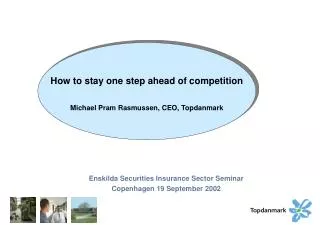 Enskilda Securities Insurance Sector Seminar Copenhagen 19 September 2002