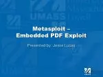 Metasploit – Embedded PDF Exploit - slide 1