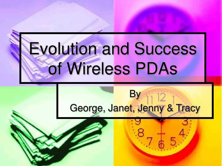 evolution and success of wireless pdas