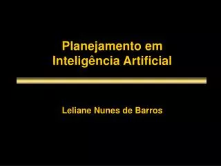 planejamento em intelig ncia artificial
