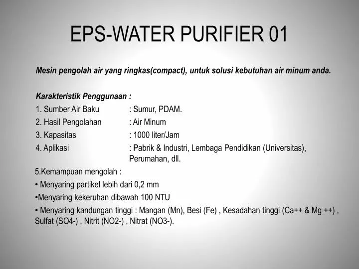 eps water purifier 01