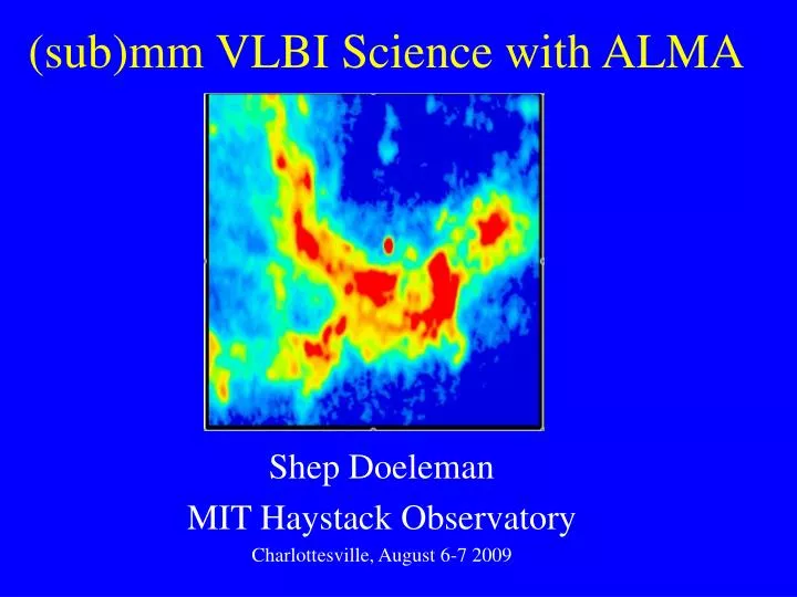 sub mm vlbi science with alma