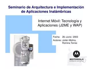 internet m vil tecnolog a y aplicaciones j2me y wap