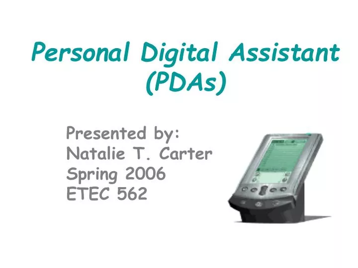 personal digital assistant pdas
