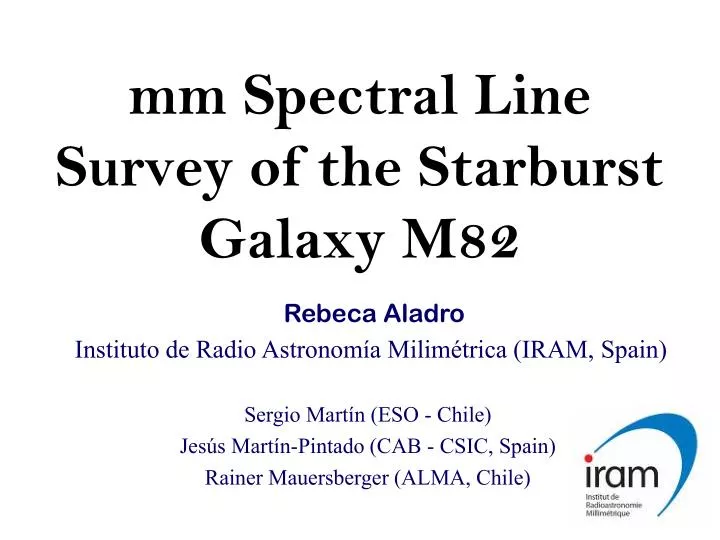 mm spectral line survey of the starburst galaxy m82