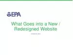 What Goes into a New / Redesigned Website