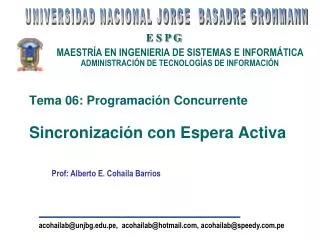 tema 06 programaci n concurrente sincronizaci n con espera activa