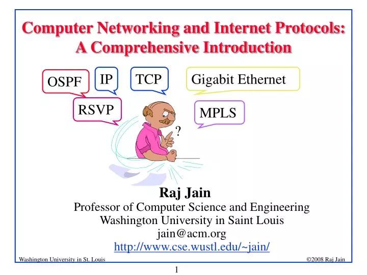 computer networking and internet protocols a comprehensive introduction
