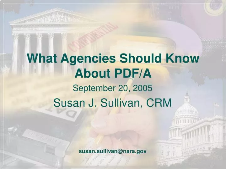 what agencies should know about pdf a