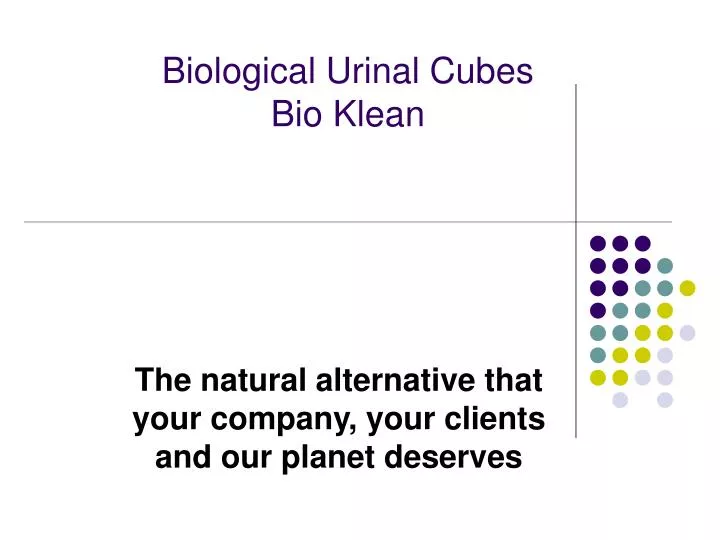 biological urinal cubes bio klean