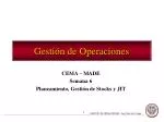 Gestión de Operaciones - slide 1