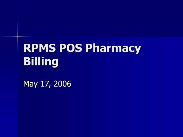 rpms pos pharmacy billing