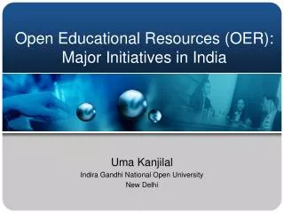 Open Educational Resources (OER): Major Initiatives in India