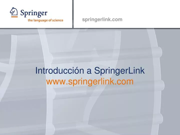 introducci n a springerlink www springerlink com