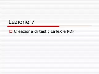 lezione 7
