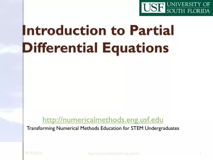introduction to partial differential equations
