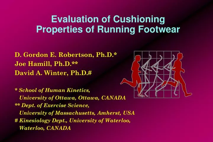 evaluation of cushioning properties of running footwear