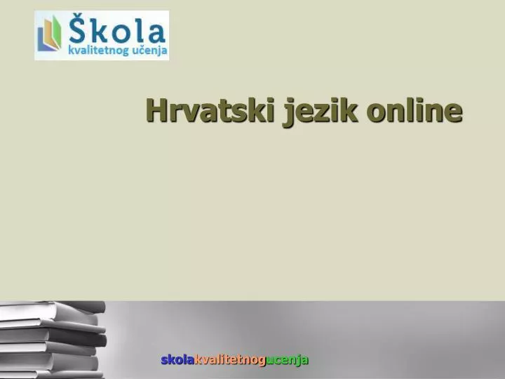 hrvatski jezik online