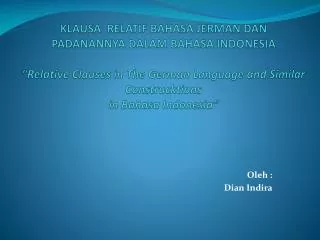 oleh dian indira