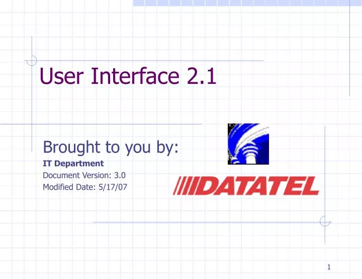 user interface 2 1