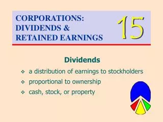 CORPORATIONS: DIVIDENDS &amp; RETAINED EARNINGS