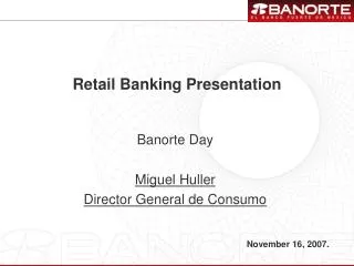 Retail Banking Presentation