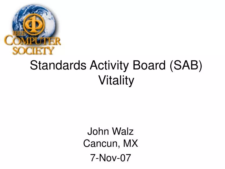 standards activity board sab vitality